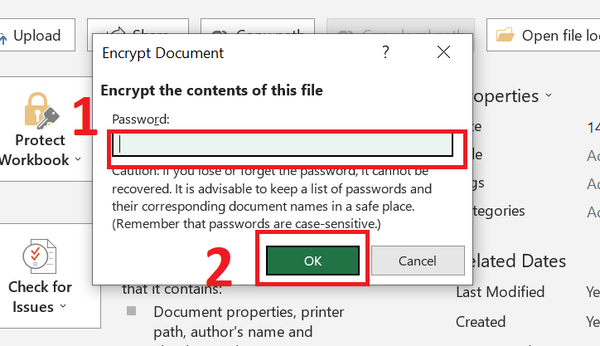 Hướng dẫn cách đặt mật khẩu cho file Excel đơn giản nhất
